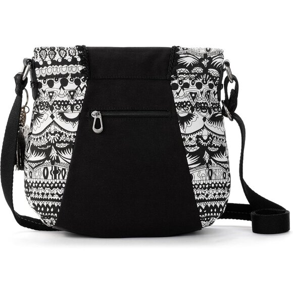 Women's Cotton Recycled Plastic Water Bottle Crossbody Bag Large Eco-Friendly - Picture 4 of 7